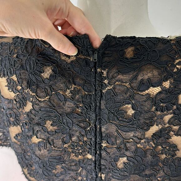 Vintage 80s Does 50s Rickie Freeman Drop Waist Dress - Picture 4 of 6